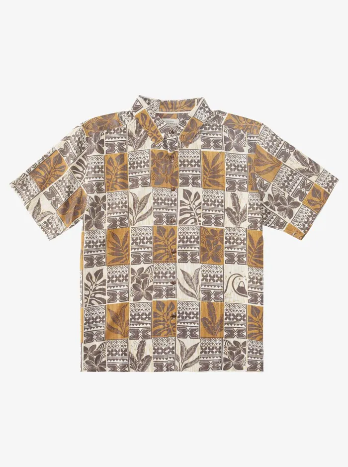 Men Quiksilver Shirts and Polos Waterman Leaf Boxes Hawaiian Shirt Brown Rice Leaf Boxes Men Quiksilver Shirts and Polos Waterman Leaf Boxes Hawaiian Shirt Brown Rice Leaf Boxes