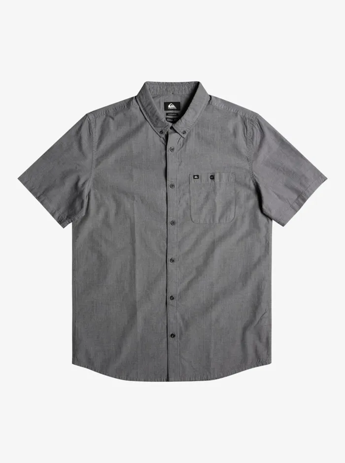 Men Quiksilver Shirts and Polos Winfall Short Sleeve Shirt Black