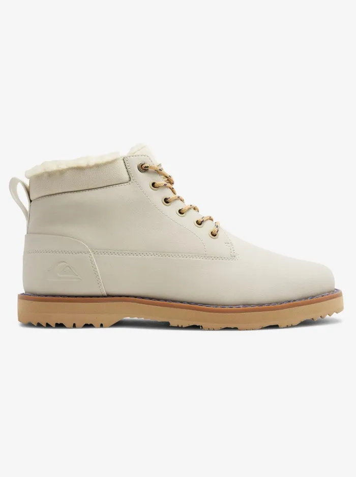 Men Quiksilver Shoes Mission V Leather Laceup Winter Boots Tan 1 Men Quiksilver Shoes Mission V Leather Laceup Winter Boots Tan 1