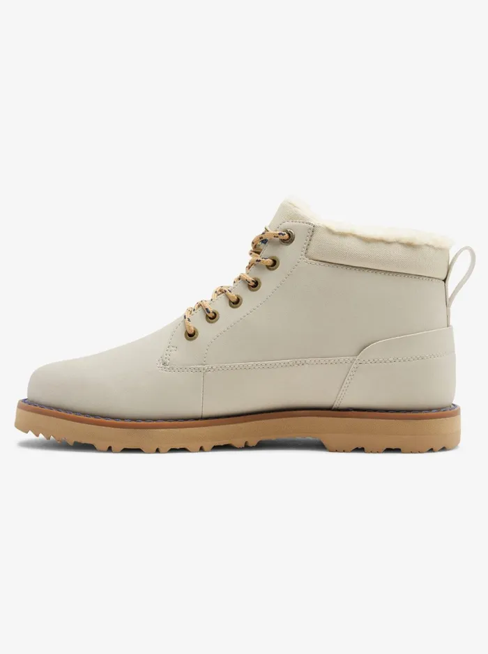 Men Quiksilver Shoes Mission V Leather Laceup Winter Boots Tan 1 Men Quiksilver Shoes Mission V Leather Laceup Winter Boots Tan 1