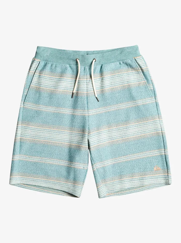 Men Quiksilver Shorts and Amphibians Great Otway Sweat Shorts Brittany Blue Otway Stripe Men Quiksilver Shorts and Amphibians Great Otway Sweat Shorts Brittany Blue Otway Stripe