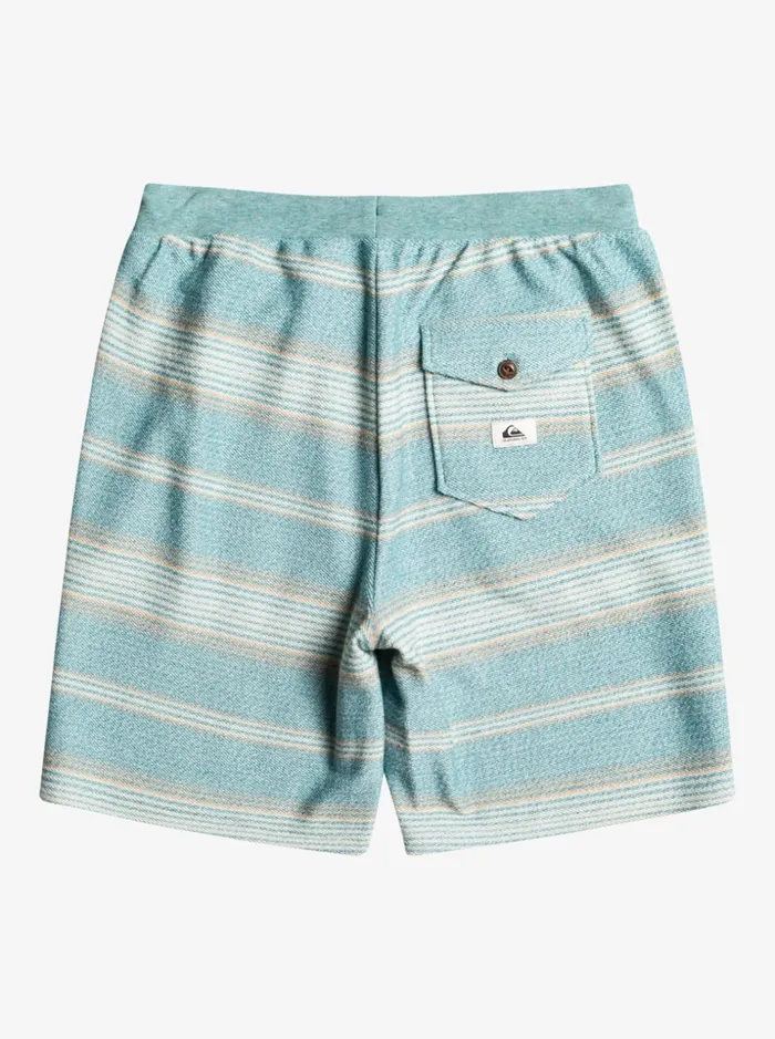 Men Quiksilver Shorts and Amphibians Great Otway Sweat Shorts Brittany Blue Otway Stripe Men Quiksilver Shorts and Amphibians Great Otway Sweat Shorts Brittany Blue Otway Stripe