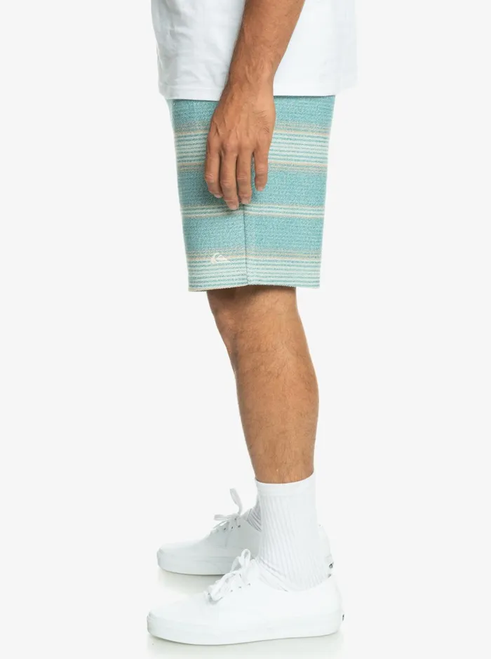 Men Quiksilver Shorts and Amphibians Great Otway Sweat Shorts Brittany Blue Otway Stripe Men Quiksilver Shorts and Amphibians Great Otway Sweat Shorts Brittany Blue Otway Stripe