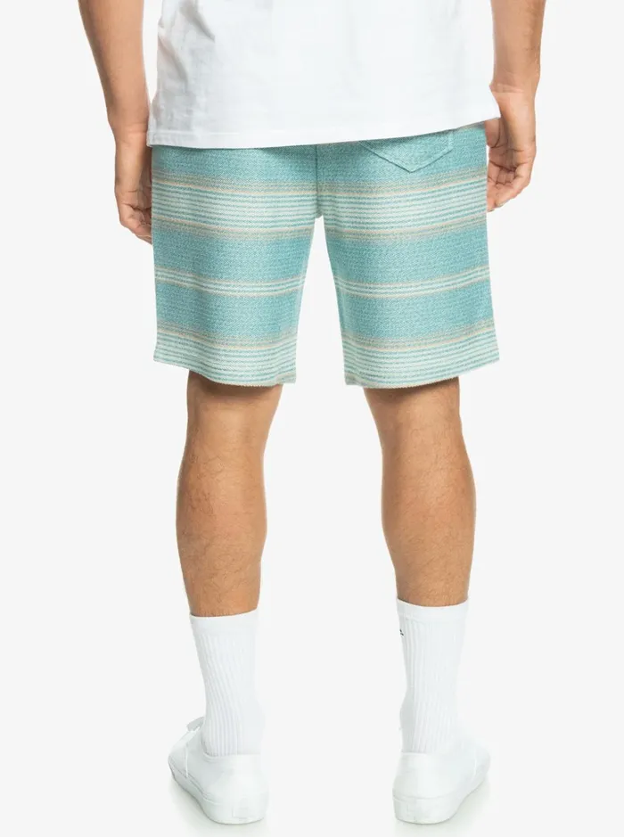 Men Quiksilver Shorts and Amphibians Great Otway Sweat Shorts Brittany Blue Otway Stripe Men Quiksilver Shorts and Amphibians Great Otway Sweat Shorts Brittany Blue Otway Stripe