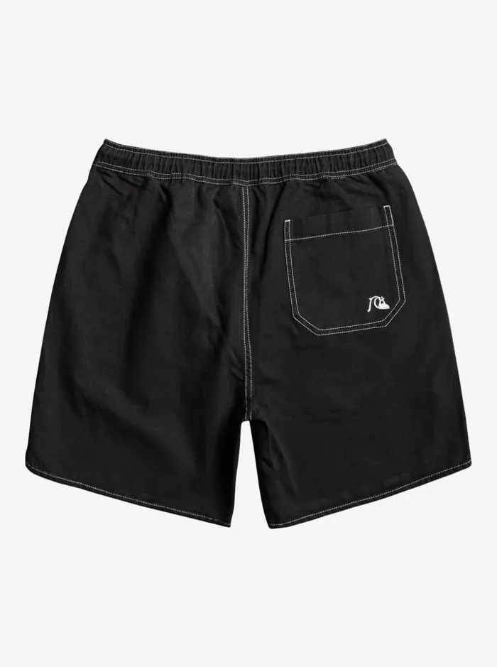 Men Quiksilver Shorts and Amphibians Scallop Elasticized Shorts Black Men Quiksilver Shorts and Amphibians Scallop Elasticized Shorts Black