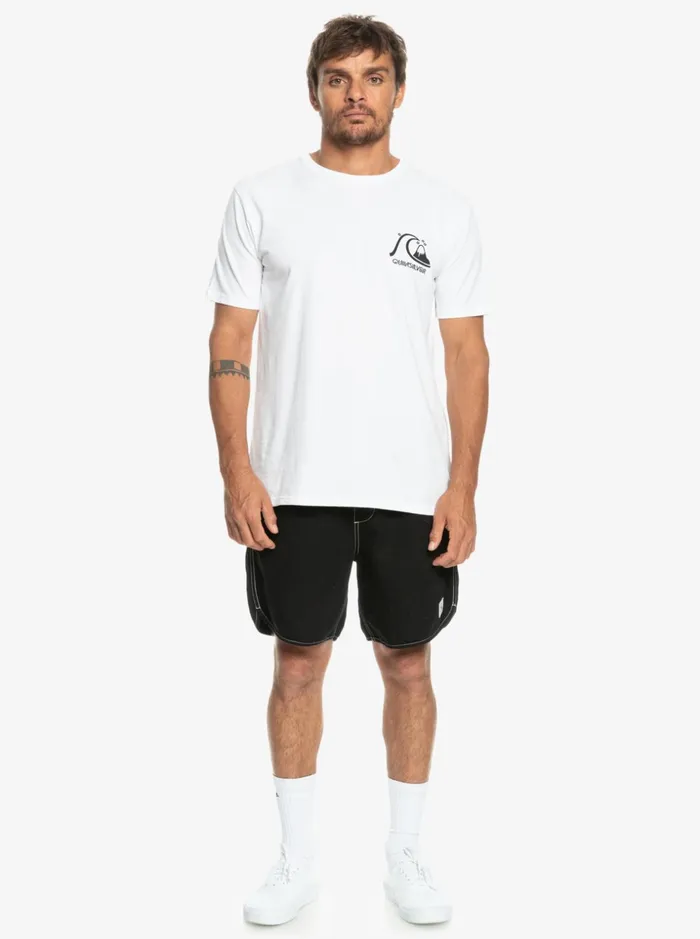 Men Quiksilver Shorts and Amphibians Scallop Elasticized Shorts Black Men Quiksilver Shorts and Amphibians Scallop Elasticized Shorts Black