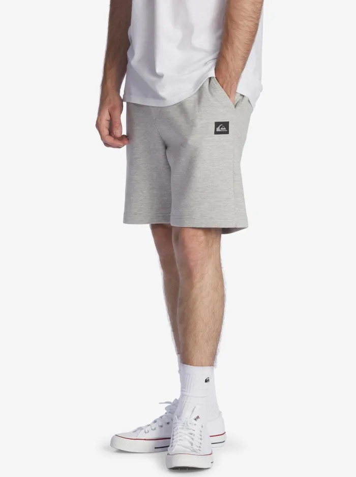 Men Quiksilver Shorts and Amphibians Stepoff Sweatshorts Light Grey Heather Men Quiksilver Shorts and Amphibians Stepoff Sweatshorts Light Grey Heather