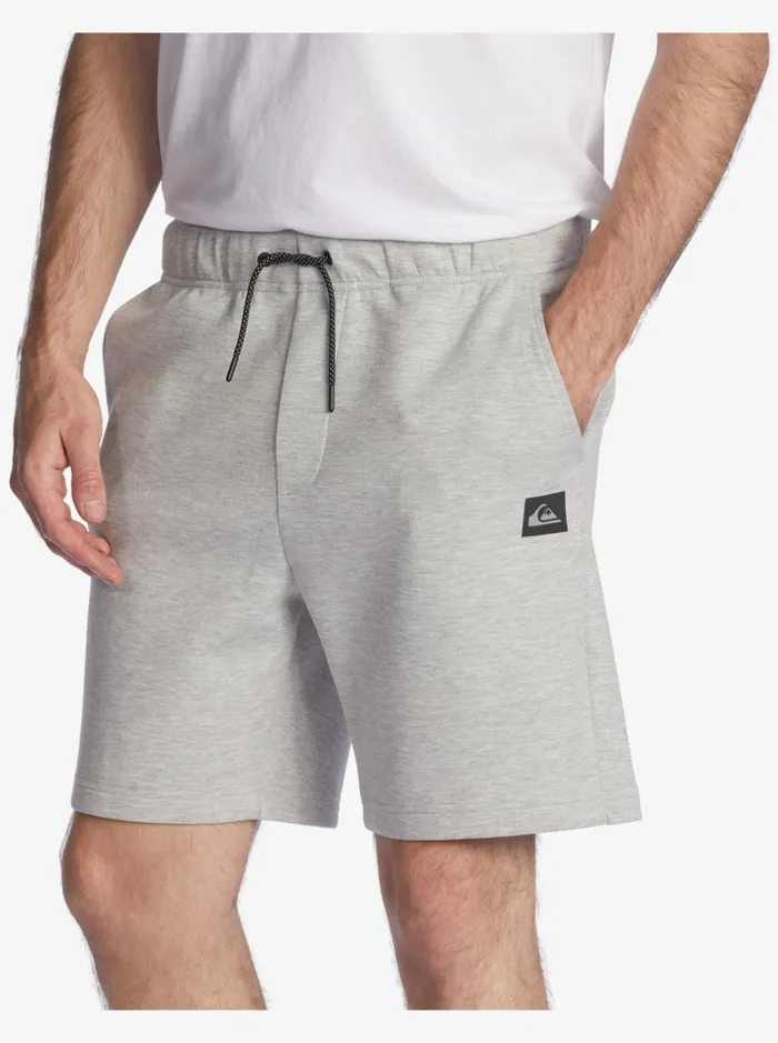 Men Quiksilver Shorts and Amphibians Stepoff Sweatshorts Light Grey Heather Men Quiksilver Shorts and Amphibians Stepoff Sweatshorts Light Grey Heather