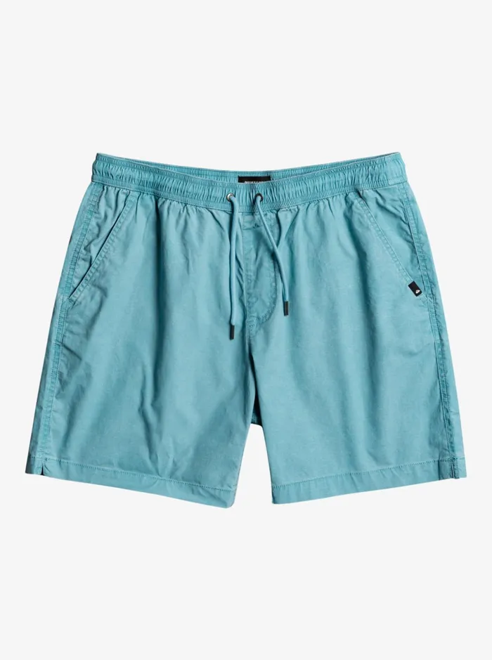 Men Quiksilver Shorts and Amphibians Taxer 17034 Elastic Waist Shorts Delphinium Blue