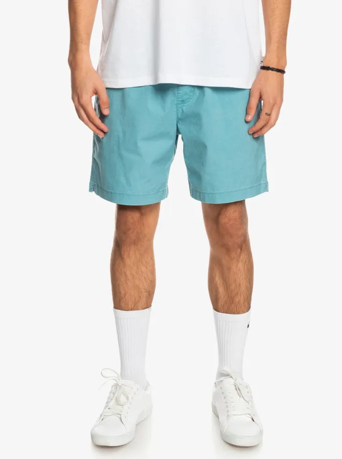 Men Quiksilver Shorts and Amphibians Taxer 17034 Elastic Waist Shorts Delphinium Blue Men Quiksilver Shorts and Amphibians Taxer 17034 Elastic Waist Shorts Delphinium Blue