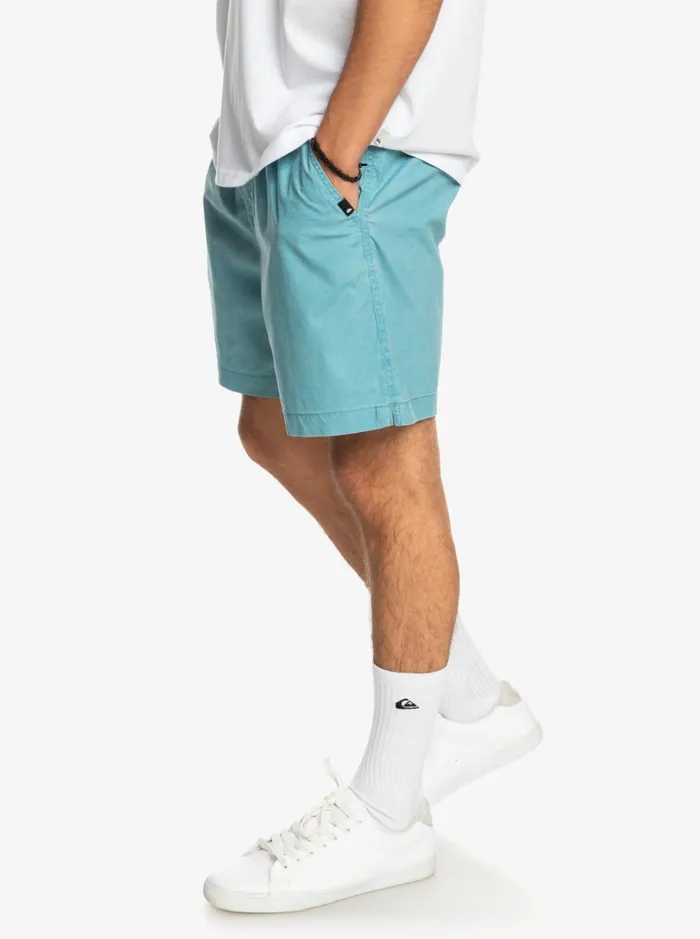 Men Quiksilver Shorts and Amphibians Taxer 17034 Elastic Waist Shorts Delphinium Blue Men Quiksilver Shorts and Amphibians Taxer 17034 Elastic Waist Shorts Delphinium Blue