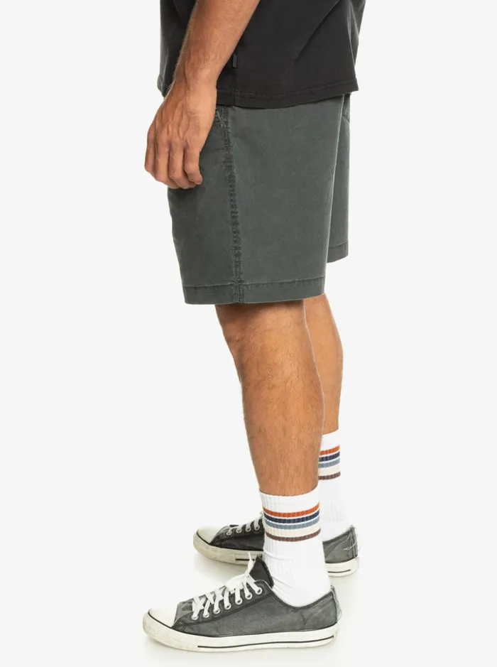 Men Quiksilver Shorts and Amphibians Taxer Elastic Waist Shorts Black Men Quiksilver Shorts and Amphibians Taxer Elastic Waist Shorts Black