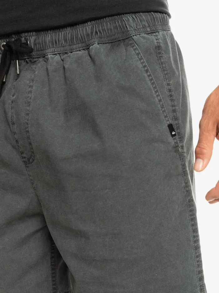 Men Quiksilver Shorts and Amphibians Taxer Elastic Waist Shorts Black Men Quiksilver Shorts and Amphibians Taxer Elastic Waist Shorts Black