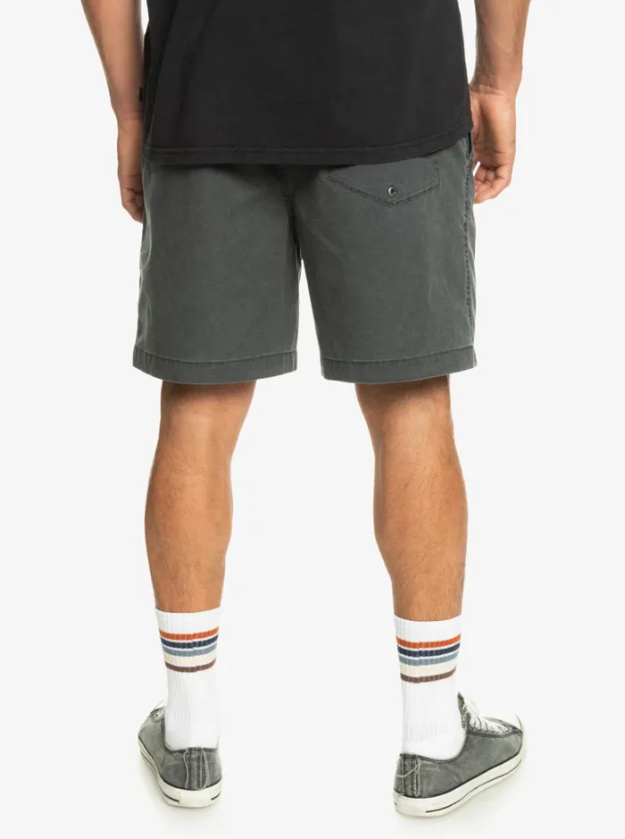 Men Quiksilver Shorts and Amphibians Taxer Elastic Waist Shorts Black Men Quiksilver Shorts and Amphibians Taxer Elastic Waist Shorts Black