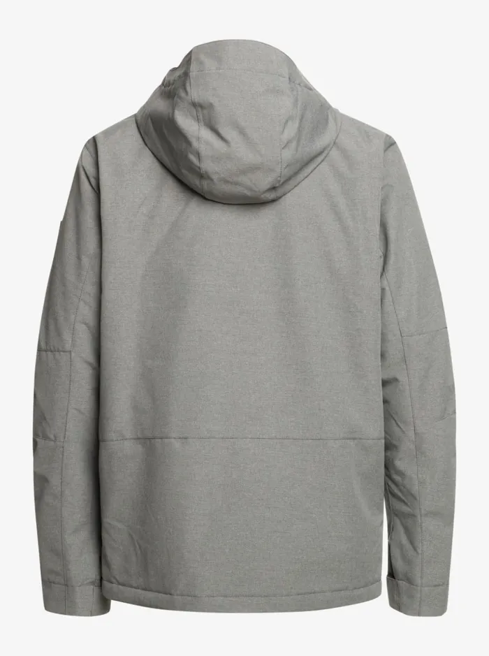 Men Quiksilver Snow Jackets Mission Solid Insulated Grey Snow Jacket Heather Grey Men Quiksilver Snow Jackets Mission Solid Insulated Grey Snow Jacket Heather Grey