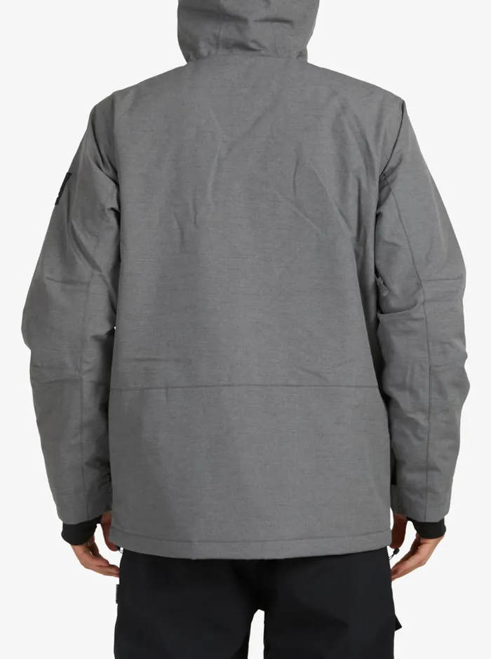 Men Quiksilver Snow Jackets Mission Solid Insulated Grey Snow Jacket Heather Grey Men Quiksilver Snow Jackets Mission Solid Insulated Grey Snow Jacket Heather Grey