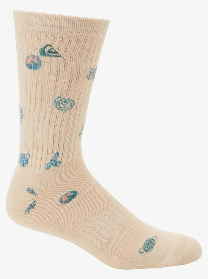 Men Quiksilver Socks and Underwear Ripped Up 2 Pack Crew Socks Black Rippedup Men Quiksilver Socks and Underwear Ripped Up 2 Pack Crew Socks Black Rippedup