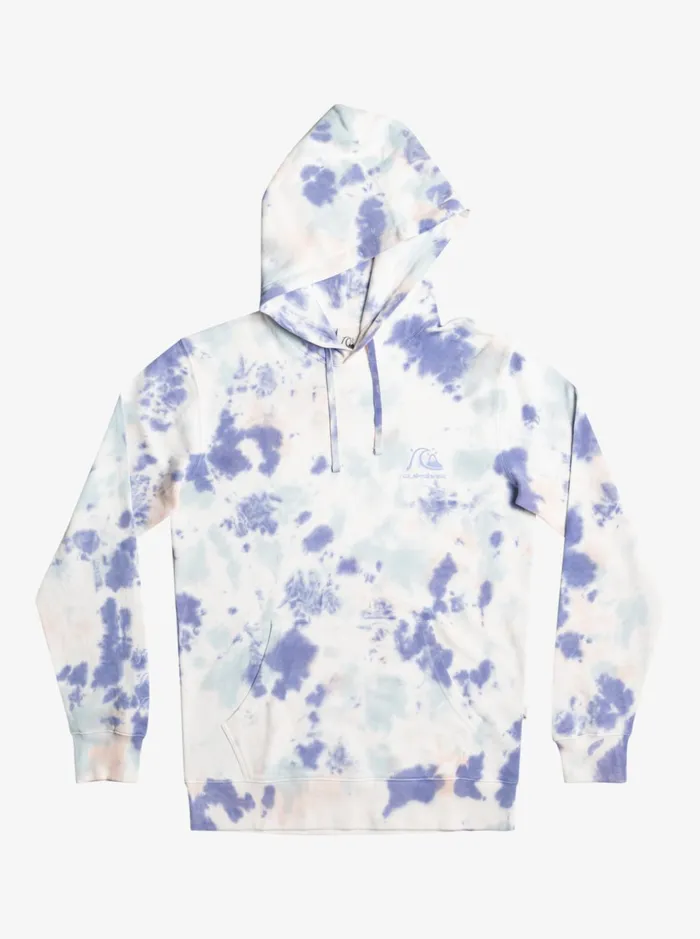 Men Quiksilver Sweatshirts and Hoodies Cloudy TieDye Hoodie Peach Whip Cloudy Tie Dye