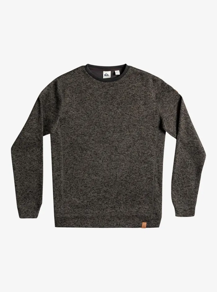 Men Quiksilver Sweatshirts and Hoodies Keller Sweatshirt Dark Grey Heather