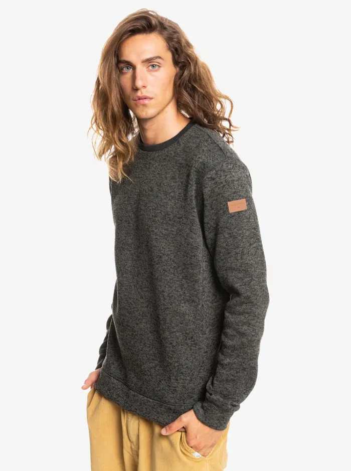 Men Quiksilver Sweatshirts and Hoodies Keller Sweatshirt Dark Grey Heather Men Quiksilver Sweatshirts and Hoodies Keller Sweatshirt Dark Grey Heather