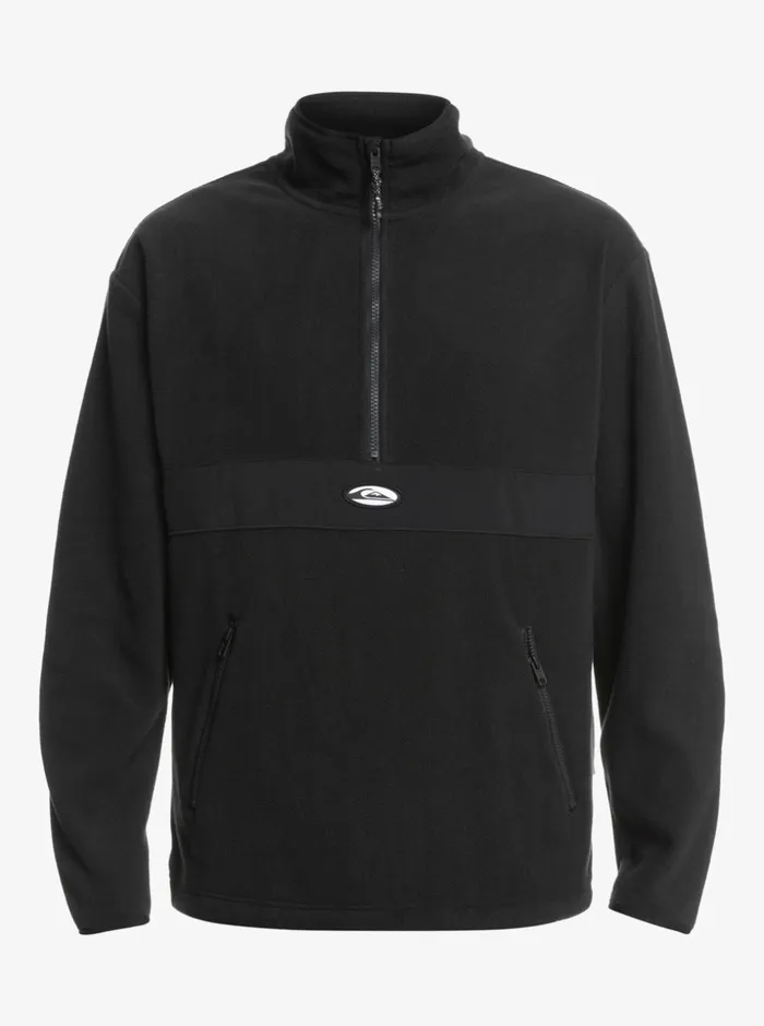 Men Quiksilver Sweatshirts and Hoodies Saturn Half Zip Fleece Black Men Quiksilver Sweatshirts and Hoodies Saturn Half Zip Fleece Black