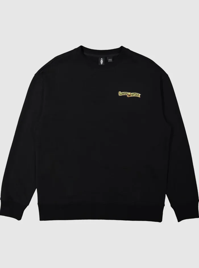 Men Quiksilver Sweatshirts and Hoodies Sof Sweatshirt Black