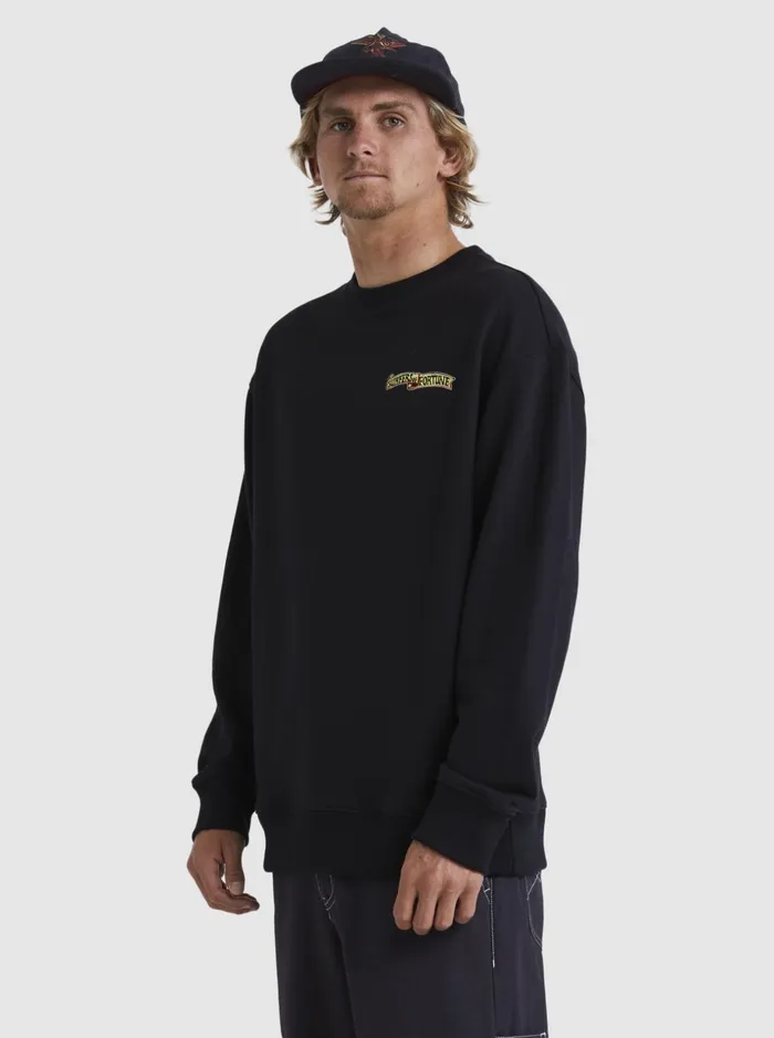 Men Quiksilver Sweatshirts and Hoodies Sof Sweatshirt Black Men Quiksilver Sweatshirts and Hoodies Sof Sweatshirt Black