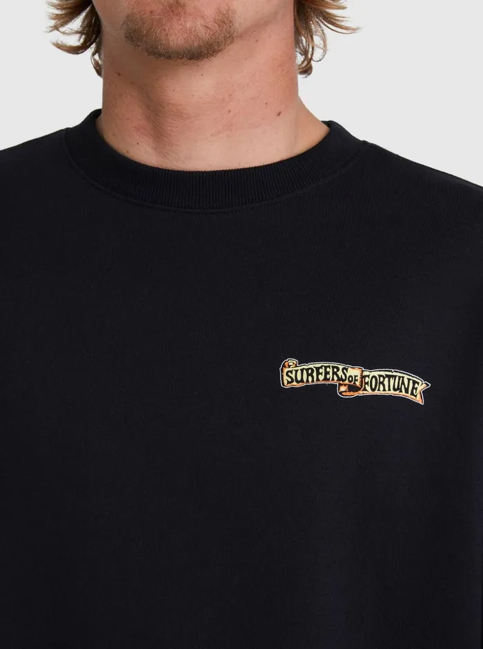 Men Quiksilver Sweatshirts and Hoodies Sof Sweatshirt Black Men Quiksilver Sweatshirts and Hoodies Sof Sweatshirt Black