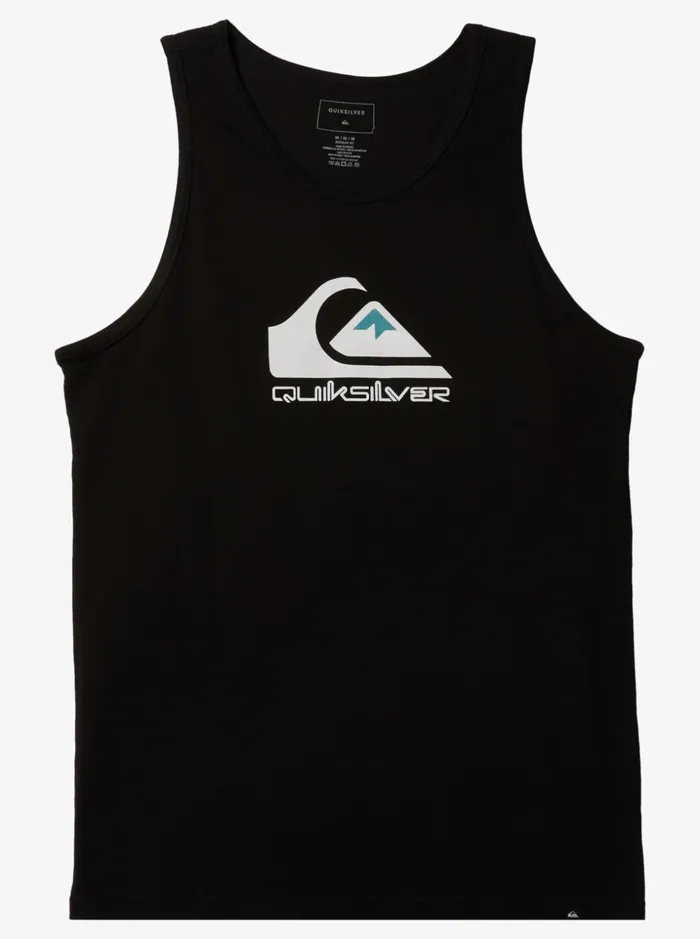 Men Quiksilver Tees Big Logo Tshirt Black