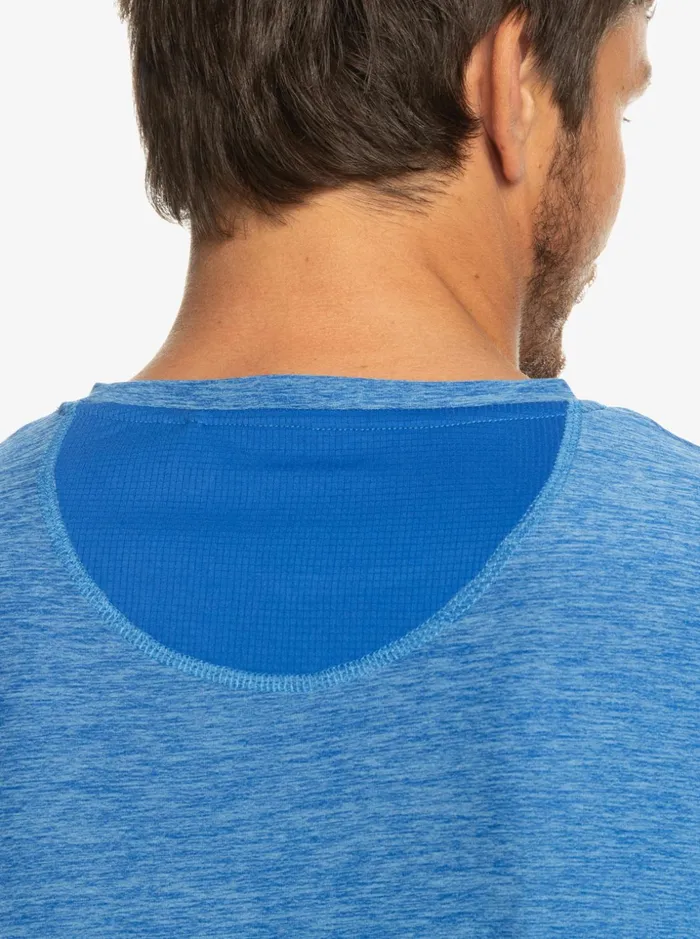 Men Quiksilver Tees Coast Runner TShirt Snorkel Blue Men Quiksilver Tees Coast Runner TShirt Snorkel Blue
