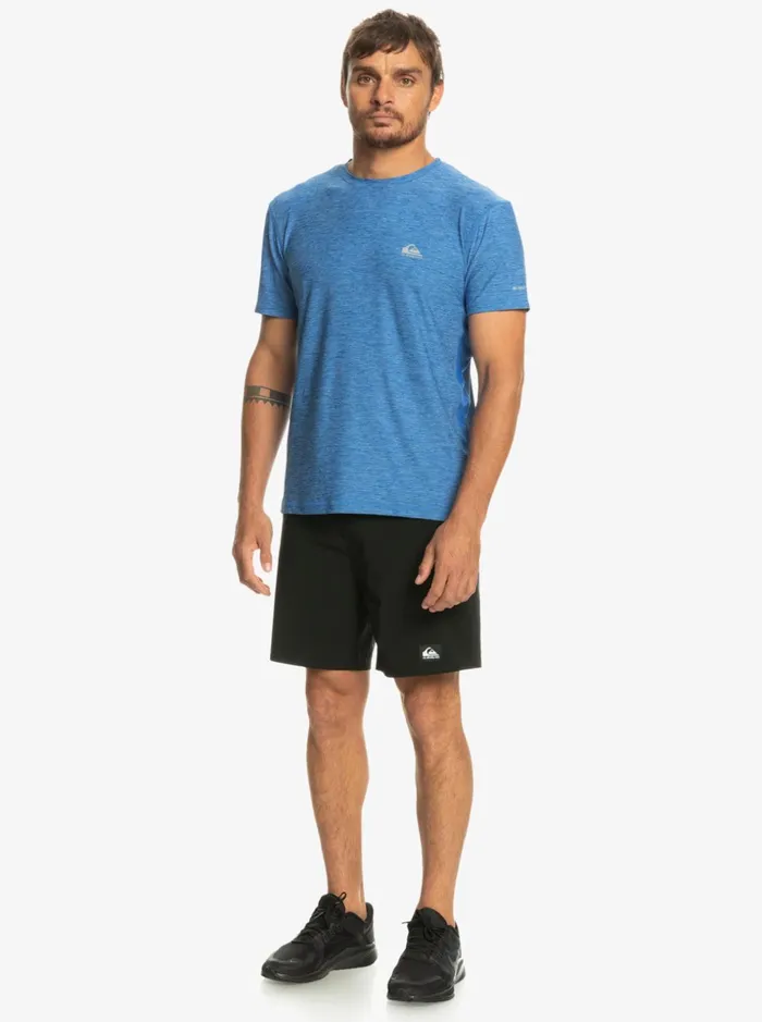Men Quiksilver Tees Coast Runner TShirt Snorkel Blue Men Quiksilver Tees Coast Runner TShirt Snorkel Blue
