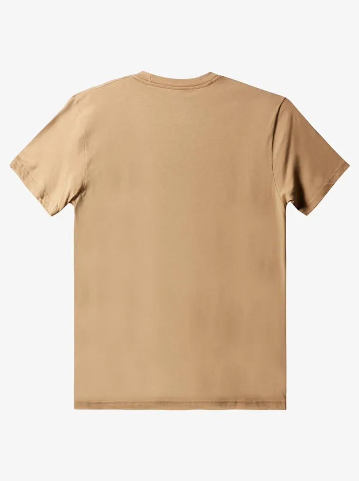 Men Quiksilver Tees Comp Logo TShirt Tannin Men Quiksilver Tees Comp Logo TShirt Tannin