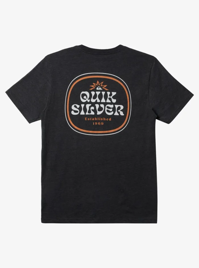 Men Quiksilver Tees Framed TShirt Charcoal Heather Men Quiksilver Tees Framed TShirt Charcoal Heather