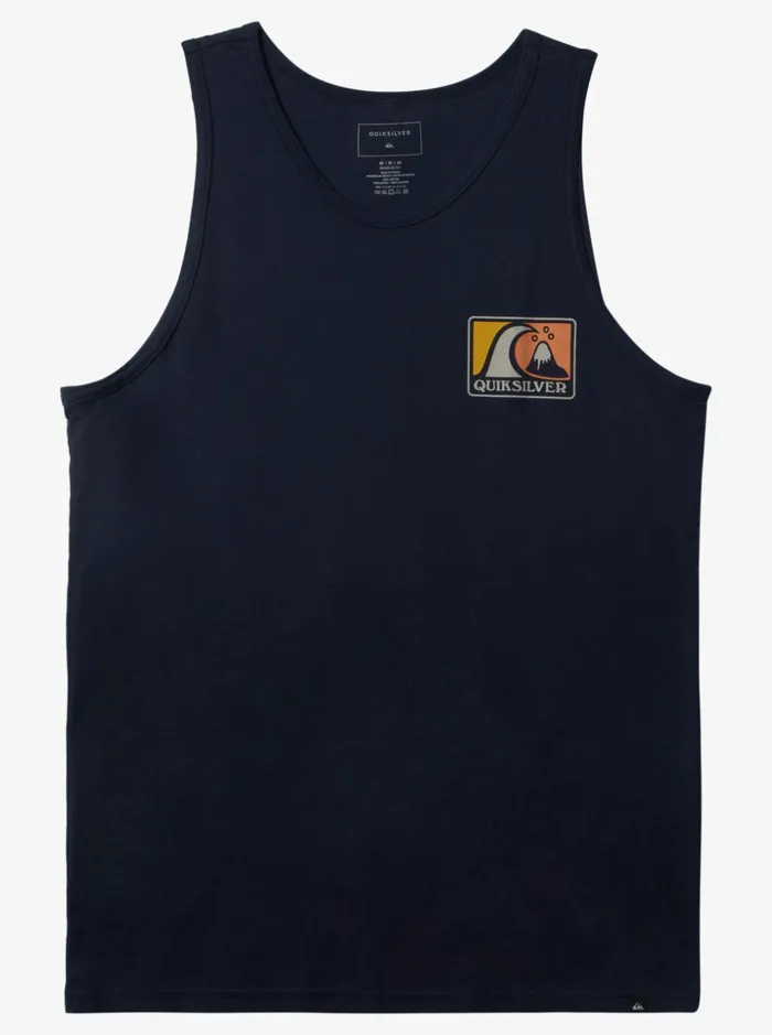Men Quiksilver Tees Mellow Bubble Tank Navy Blazer