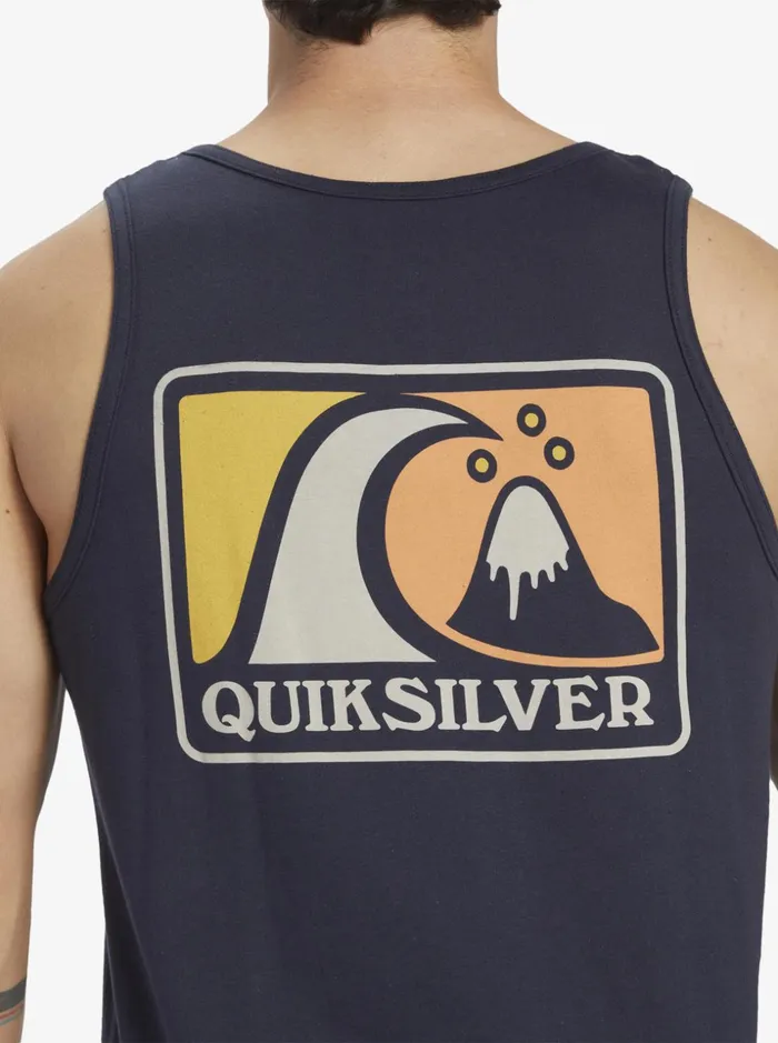 Men Quiksilver Tees Mellow Bubble Tank Navy Blazer Men Quiksilver Tees Mellow Bubble Tank Navy Blazer