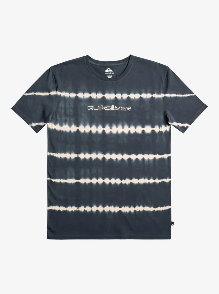 Men Quiksilver Tees Omni Font Short Sleeve Tshirt Dark Slate