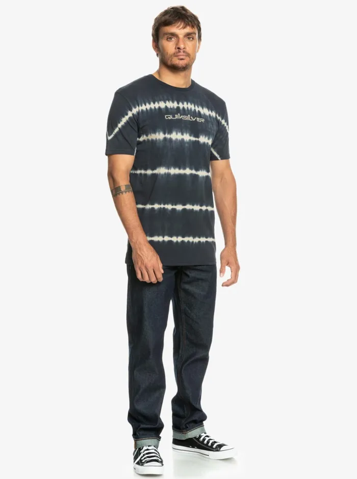 Men Quiksilver Tees Omni Font Short Sleeve Tshirt Dark Slate Men Quiksilver Tees Omni Font Short Sleeve Tshirt Dark Slate