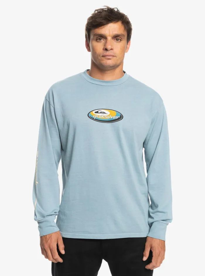 Men Quiksilver Tees Orbital Tee Long Sleeve TShirt Provencial Men Quiksilver Tees Orbital Tee Long Sleeve TShirt Provencial
