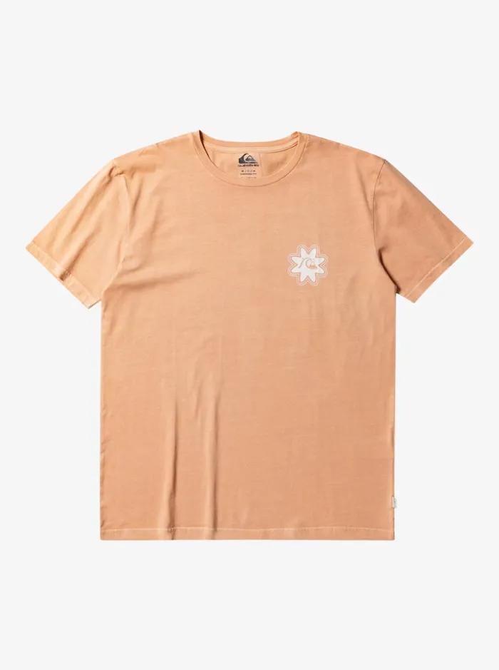 Men Quiksilver Tees Psyched TShirt Copper Tan