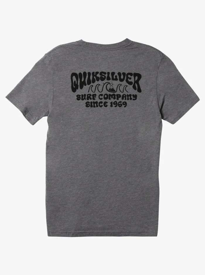 Men Quiksilver Tees Quik Lockup Mod TShirt Medium Grey Heather Men Quiksilver Tees Quik Lockup Mod TShirt Medium Grey Heather