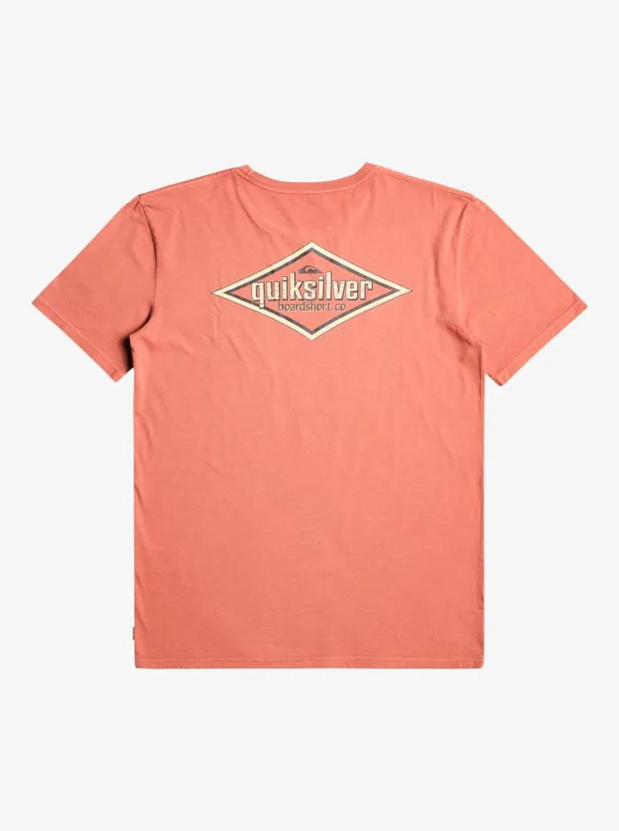 Men Quiksilver Tees Quik Words TShirt Marsala Men Quiksilver Tees Quik Words TShirt Marsala
