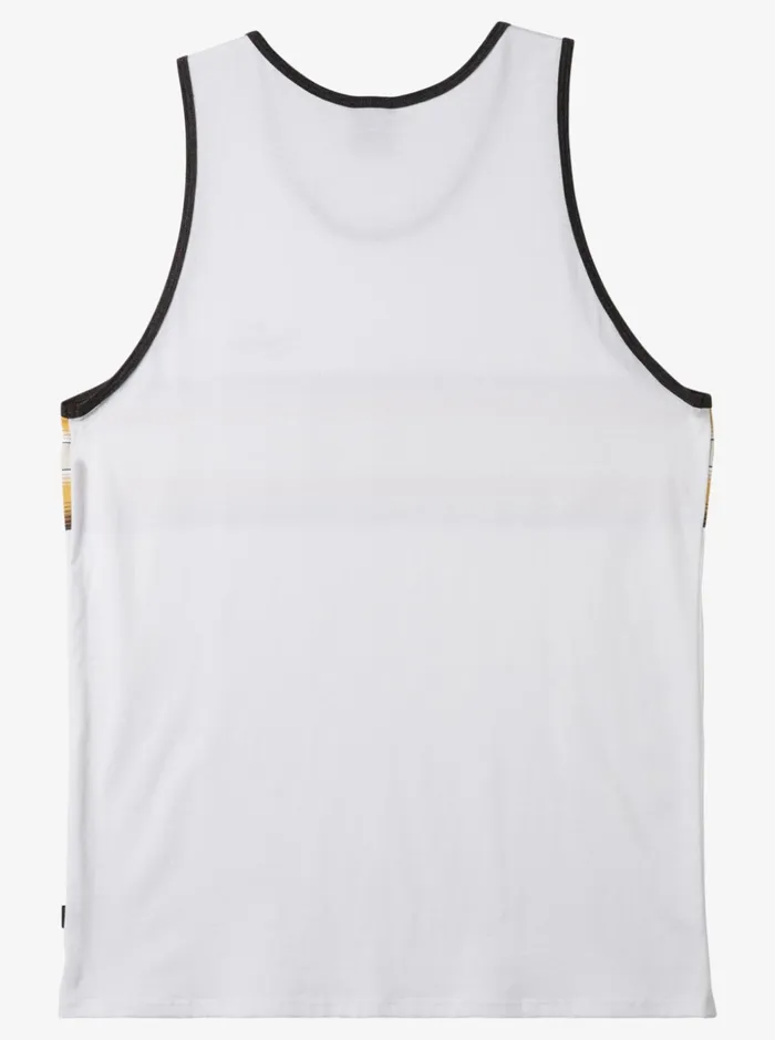 Men Quiksilver Tees Quiksilver X Pacifico Baja Stripe Tank White
