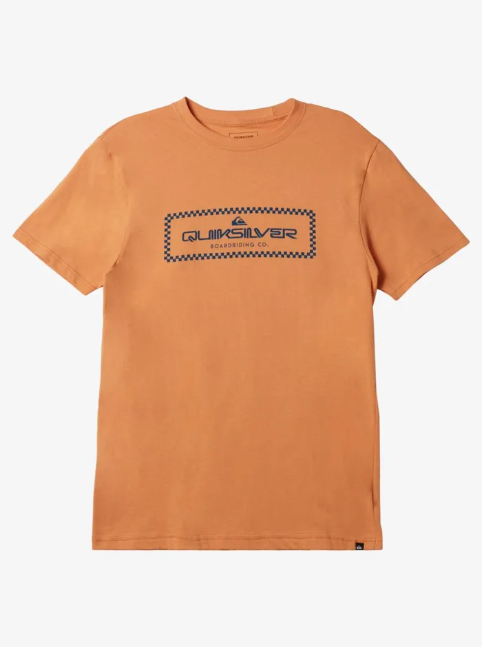 Men Quiksilver Tees Rain Check TShirt Copper Tan