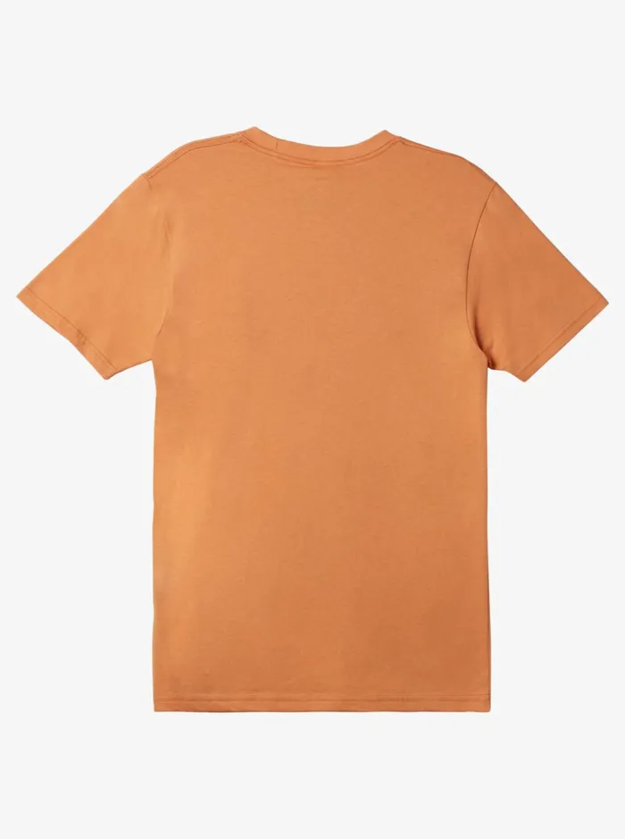 Men Quiksilver Tees Rain Check TShirt Copper Tan Men Quiksilver Tees Rain Check TShirt Copper Tan