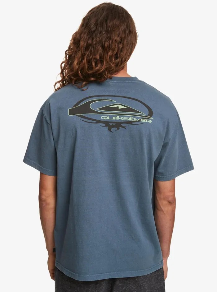 Men Quiksilver Tees Saturn Tribal Times TShirt Bering Sea Men Quiksilver Tees Saturn Tribal Times TShirt Bering Sea