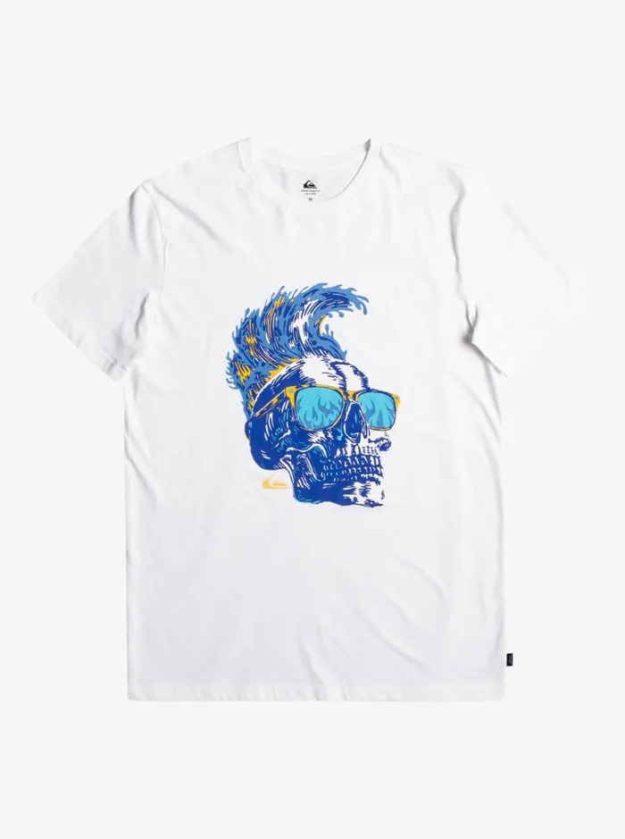 Men Quiksilver Tees Smoke Screen 8211 TShirt For Men White