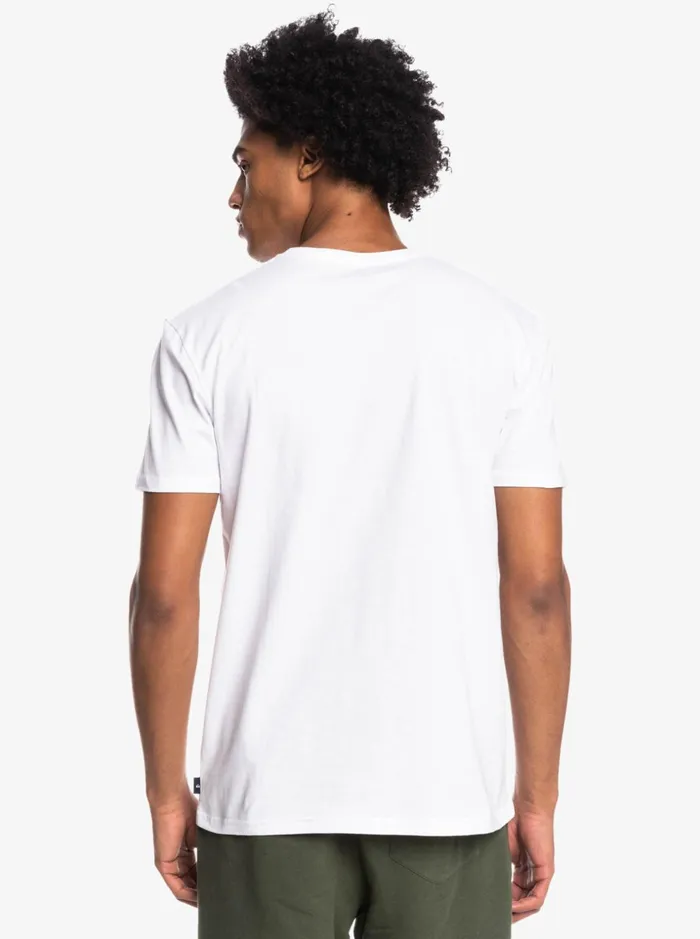 Men Quiksilver Tees Smoke Screen 8211 TShirt For Men White Men Quiksilver Tees Smoke Screen 8211 TShirt For Men White