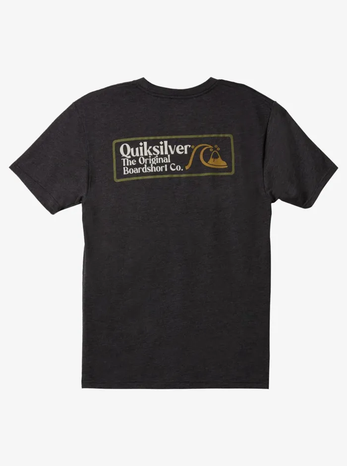 Men Quiksilver Tees Square Biz Mod Tshirt Charcoal Heather Men Quiksilver Tees Square Biz Mod Tshirt Charcoal Heather