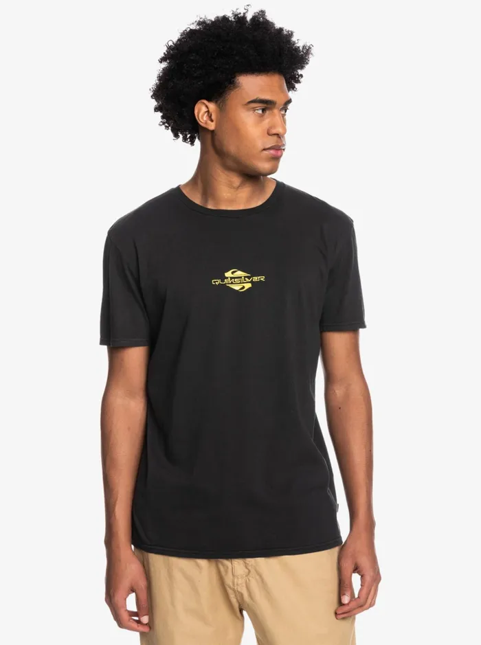 Men Quiksilver Tees Unravelling Times TShirt Black Men Quiksilver Tees Unravelling Times TShirt Black