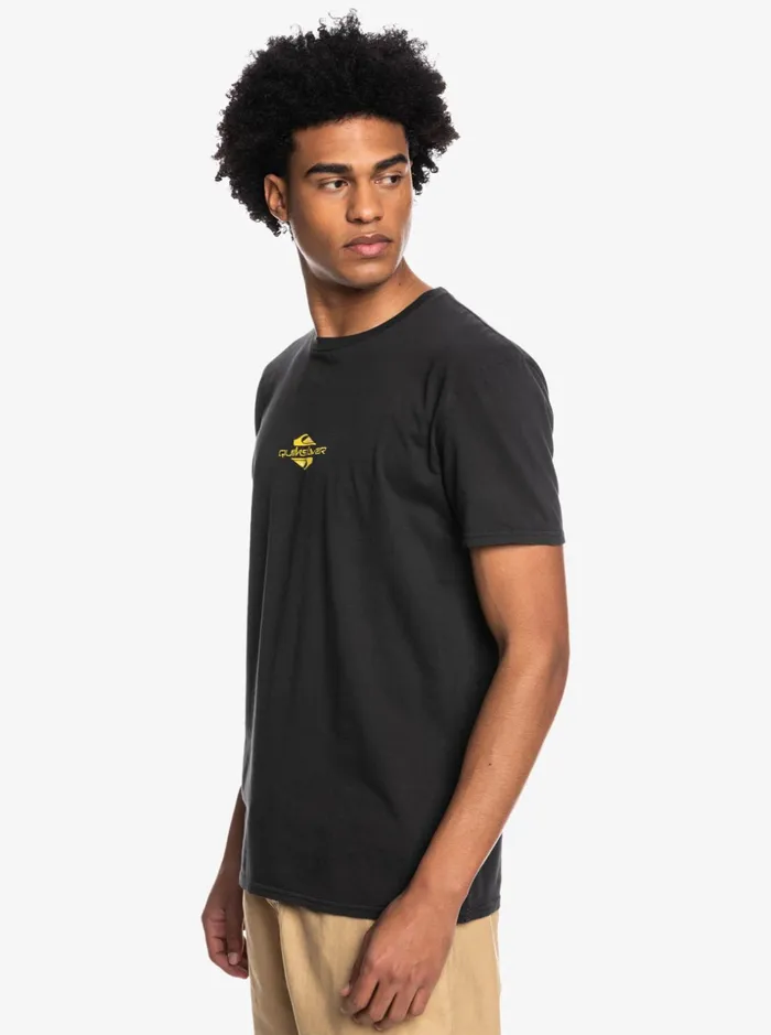 Men Quiksilver Tees Unravelling Times TShirt Black Men Quiksilver Tees Unravelling Times TShirt Black